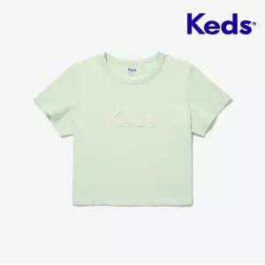 [케즈]갓성비 KEDS 로고 크랍 티셔츠_KD2RSG2102FLGR