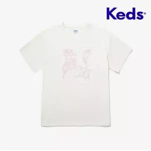 [케즈]갓성비 KEDS 플라워 티셔츠_KD2RSG2105FOWH