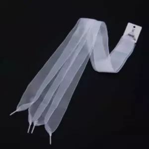 나은상점 쉬폰 리본신발끈 화이트 130CM 여성운동화끈 운동화뒤꿈치패드 레이스신발끈