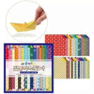 전통 무늬 패턴 색종이 종이접기 장식 미술교구 유치원 10개입