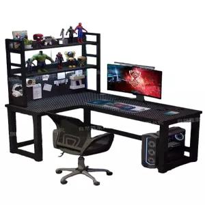 게이밍책상1600 ㄱ책상 홈 철제 1인용 PC방 커플