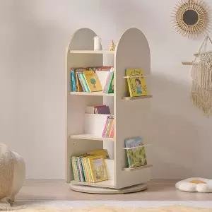 [슈퍼홈]소린 전면 책꽂이 4단 회전 책장