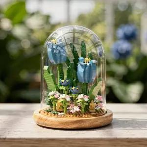 [키움하우스]YKO 튤립돔 558피스 P1173 꽃 미니블록 취미 나노블럭 조립 피규어 장식품 인테리어