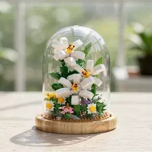 [키움하우스]YKO 릴리돔 594피스 P1174 백합 꽃 미니블록 취미 나노블럭 조립 피규어 장식품 인테리어