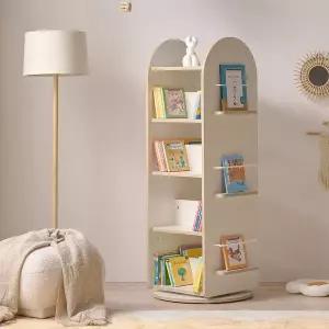 [슈퍼홈]소린 전면 책꽂이 5단 회전 책장