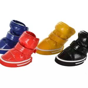 강아지 장화 산책용 따뜻한 애완견 양말 중형견용 방수