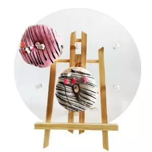 투명 받침대 케이크 아크릴 지지대 디저트 스탠드 고정