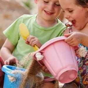 모래놀이 세트 핑크 야외 만들기 삽