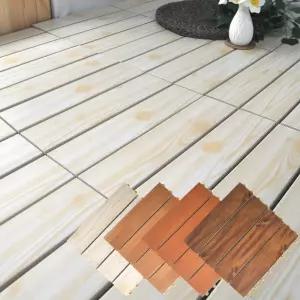 베란다 조립식 발판 16개 나무무늬 플라스틱 바닥 타일 마루 옥상 매트 세탁실