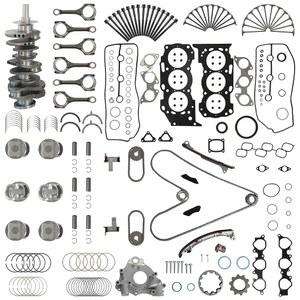 도요타 타코마 4러너 FJ 크루저 툰드라 4 0L V6 1GR-FE 2003-2015용 1GR-FE 엔진 리빌드 키트 /w 개스킷 세트 크랭크샤프트 콘로드 베어링 타이밍 체인 키트 오일 펌프 장착