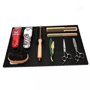 미용실 헤어샵 도구 정리 수납 매트 가위 빗 클리퍼 브러쉬 거치대 작업대 패드