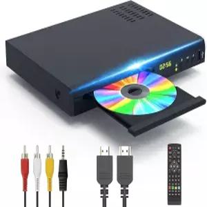 블루 레이 플레이어 1080P DVD 풀 HD 블러레이 디스크 A 1 지역 무료 HDMI 및 AV 케이블 포함