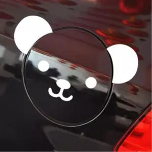 귀여운 팬더 원형 주유구커버 데코스티커 자동차데칼