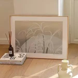 [아트밀]동양화 선과 여백의 미 빈티지 그림액자 - 카미사카 세카 04 달빛의 팜파스