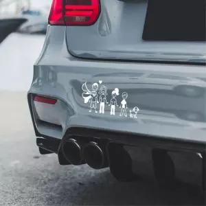 4인 가족 도안 그림 패밀리 데칼스티커 튜닝 기스커버