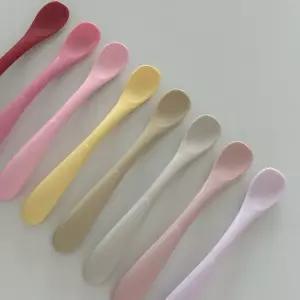 러빗 실리콘 이유식 스푼 8color)