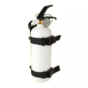 차량용소화기 화이트 0.7kg 거치대 스트랩 소형 간이