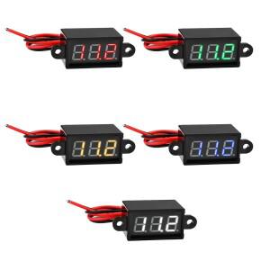 DC 3.0V-30.0V 디지털 자동차 전압계 측정기 방수 12V 24V 바이크 오토바이 차량 LED 디스플레이 테스터