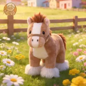 말띠 봉제인형 귀여운 동물 인형쿠션 대형 소프트 바디필로우 선물용 집들이용 장식용 포근한 촉감