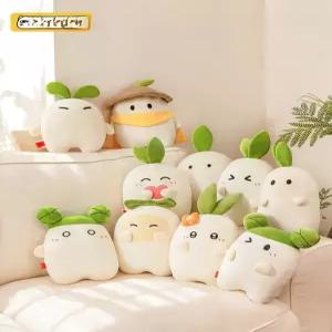 무 모양 봉제인형 쿠션 복숭아꽃 봄 인테리어 귀여운 동물 대형 쿠션 선물용 안고자는 소프트 감성 인형