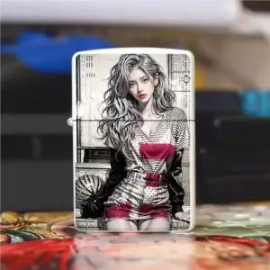 방풍 라이터 남성용 빈티지 스타일 독특한 디자인 창의적 선물용 고급 섹시 소품