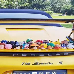 자동차용 귀여운 캐릭터 안테나볼 장식 차량용 미니 맞춤형 플라스틱 지붕용 익스테리어용품