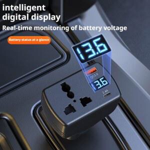 자동차 인버터 150W DC 12V에서 AC 220V로 자동 전원 인버터 자동차 전압 변환기 어댑터 USB 자동차 충전기 포함