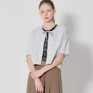 [오조크][오조크(OZOC)] 앞리본 져지 자켓 (택가격 119000원)