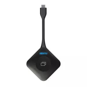 넥스트유 미아츠 HDMI 4K30 듀얼 화면공유 무선 미러링 동글 송신기 최대30M 4:1 KVM 지원
