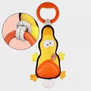 [반려] 강아지 로프 장난감 오리 1P 애착 인형 대형견 터그