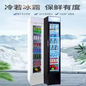 와인 도어 음료 미니 냉장고 수직 맥주 냉동고 틈새 캐비넷