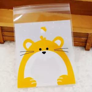 Opp봉투 햄스터 100매 / 어린이집 유치원 학교 학원 교회 크리스마스 쿠키 선물포장지