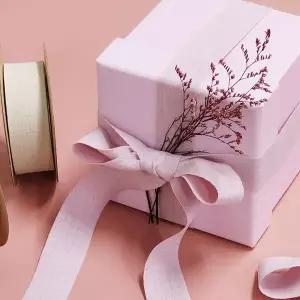 파스텔 선물 포장끈 리본 공예 기념일 크리스마스 25mm