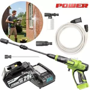 POWER 충전식 클리닝 워터건 고압세척기 (20Vmax 5.0Ah) 50bar 자흡 5m