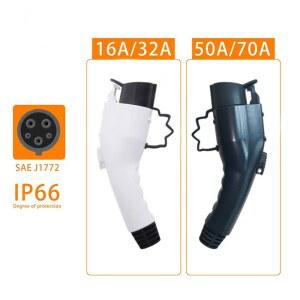 EV 충전기 플러그 SAE J1772 커넥터 타입 16A 5KW 32A 7KW 전기 자동차 충전 스테이션 EVSE 월박스