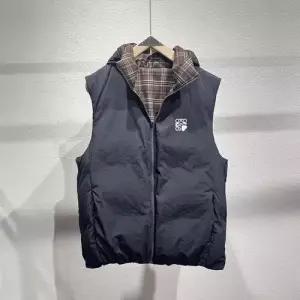 남성 조끼 도톰한 후드 양면 다운 경량 KS1