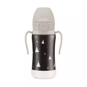 (정품) (세트) 그로미미 스텐빨대컵 아기물병 보온 보냉병 윈터에디션 빨대리필 1단계 2단계