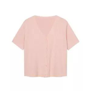 [하프클럽/머스트비]여성 심플 브이넥 레이온 가디건