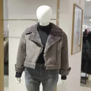 인조 스웨이드 무스탕 재킷 80ZRB3ZLJDM80Z (P003742657)