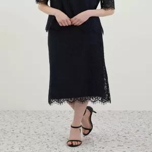 [올리비아로렌]레이스 A라인 스커트__VOPDK4M4221