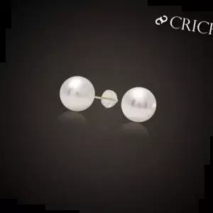 베이직귀걸이 스와로브스키 크리스탈 진주 제작 귀걸이 14K 10mm