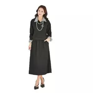 [NS홈쇼핑](이)반오픈 카라 라인 상하 세트[35736147]