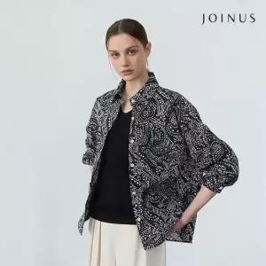 조이너스 26SS 페이즐리 셔츠재킷+니트탑 세트