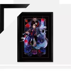 1000피스퍼즐 바나작가 유혹+슬림우드블랙 액자세트