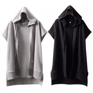 [유토피아]코튼 데일리 후드 롱 조끼 빅사이즈 여성의류 1326 큰옷 플러스사이즈 미시옷