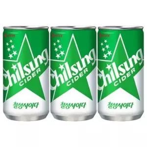 [셀러허브]롯데 칠성사이다 190ml x 60캔 (30캔x2박스) (S46121747)