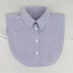 [모두모아]셔츠 스트라이프 페이크 카라 넥페이크 레이어드카라 여성셔츠 여성페이크 셔츠스트라이프 셔츠