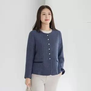 엄마옷 마담4060 무광실버버튼트위드자켓 중년여성 데일리 -ZJK2602018-