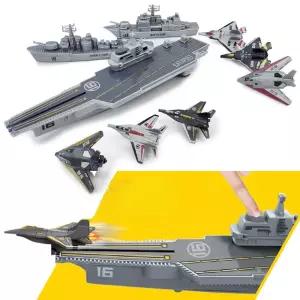 유아 전투기 발사대 항공모함 비행기 군함 세트 장난감 키즈 아동완구 남아 아이