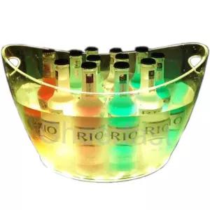 LED 아이스 버킷 얼음통 와인 조명 맥주 술통 투명 led